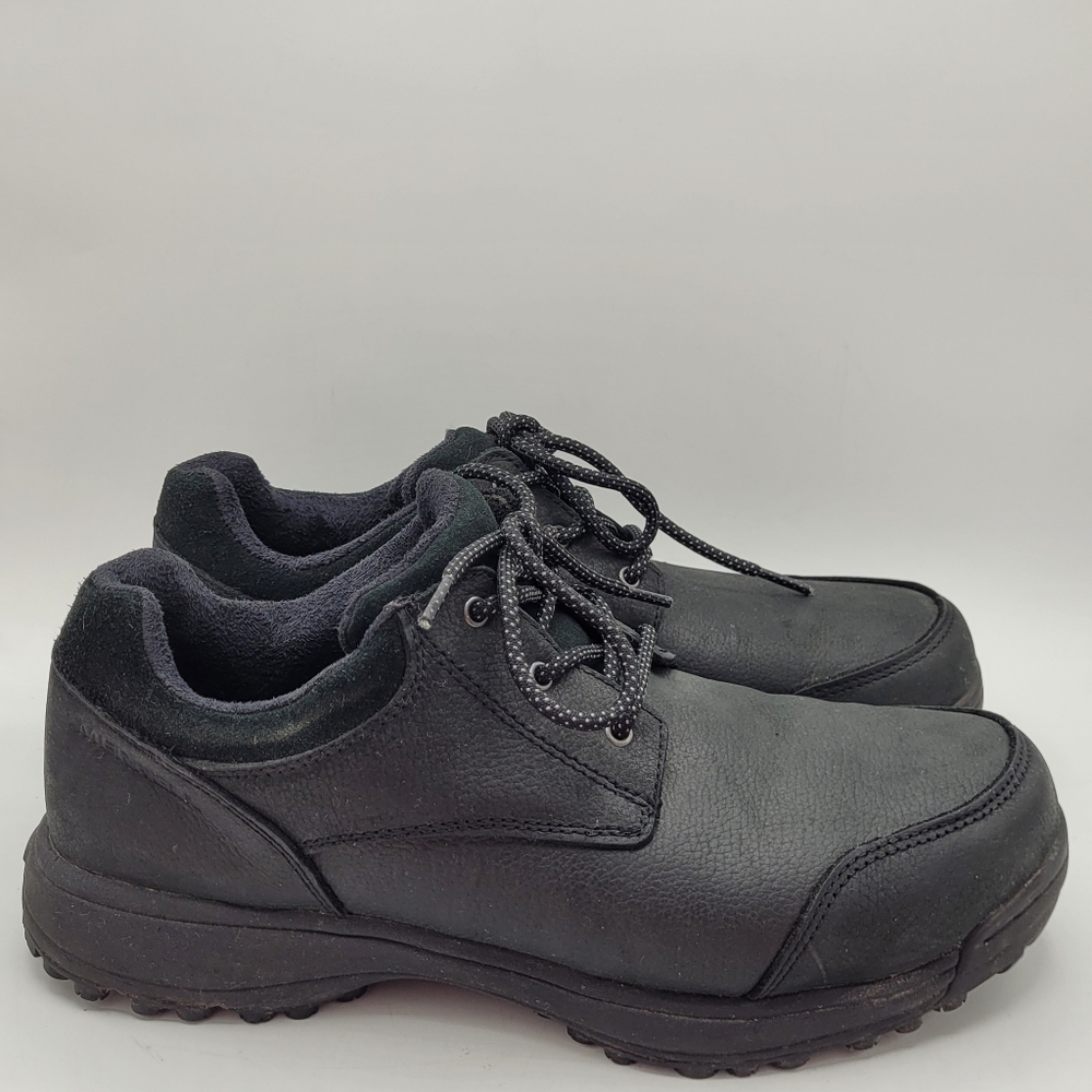 Merrell Men's Sutton AC Pro slip-resistant oxford work shoes in black Size 9.5